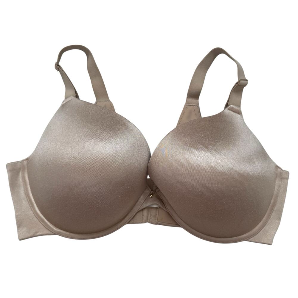CACIQUE Boost Plunge Bra in Beige Size 40DDD Smooth Underwire Push-up
